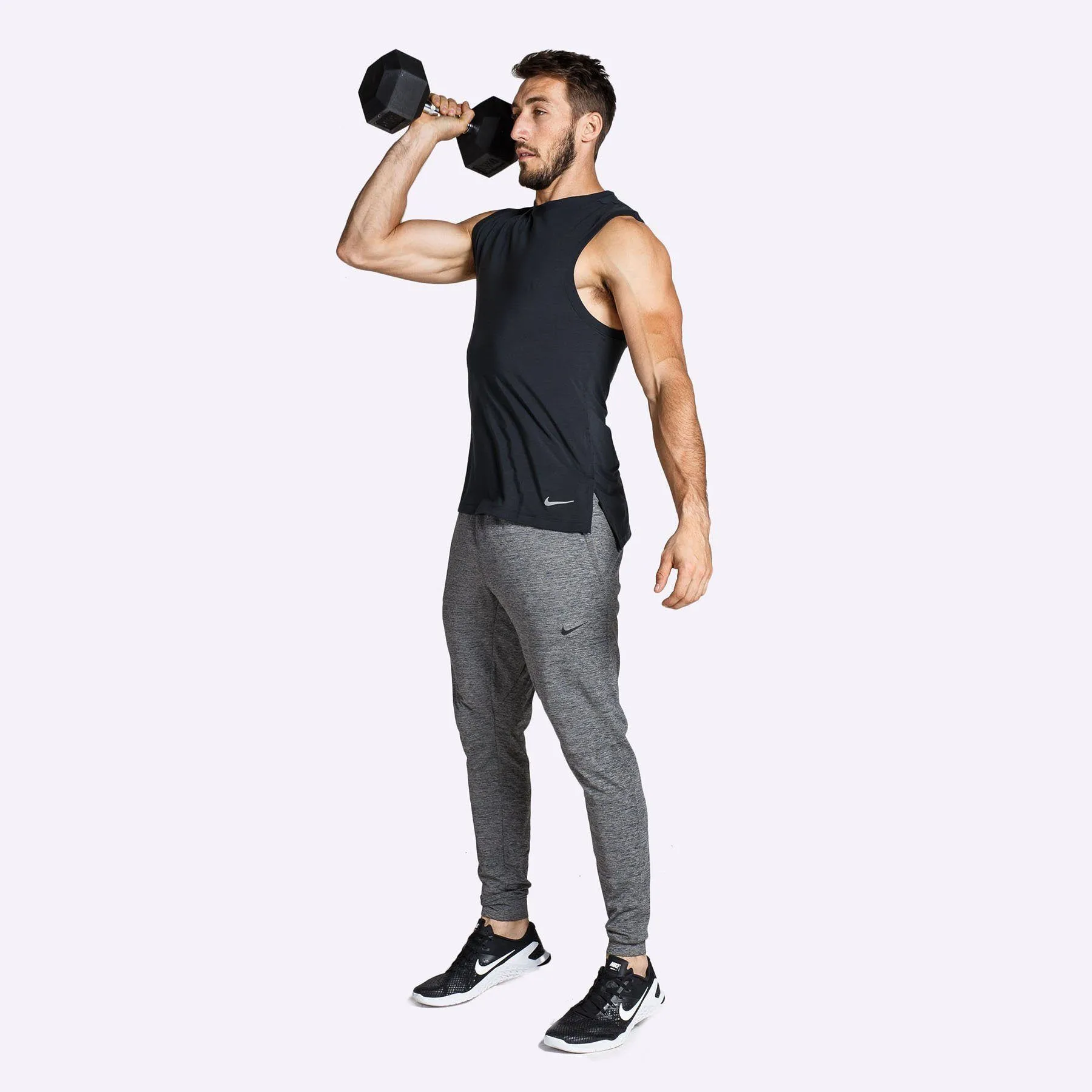 Nike - Dri-FIT Men's Training Tank - Black/Dark Grey