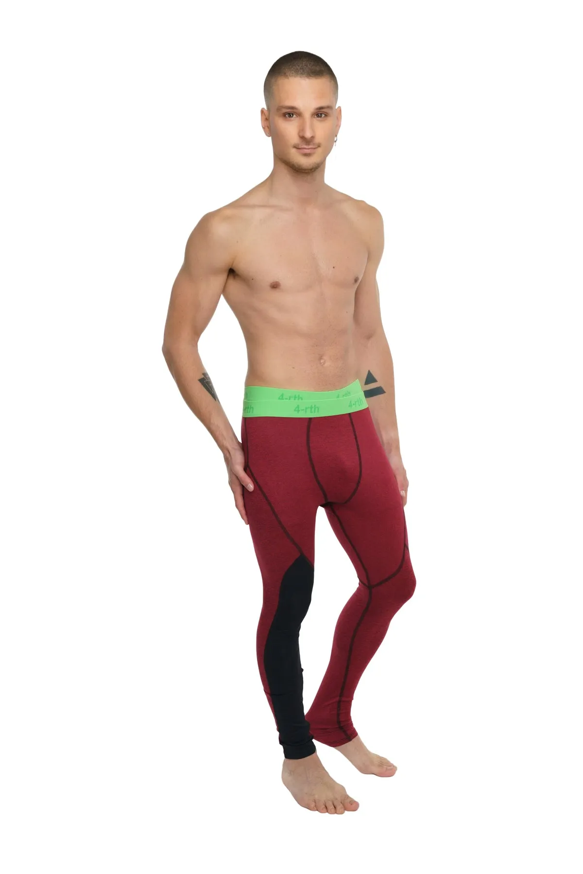 Performance Yoga Leggings - Long (Brick Red Heather)