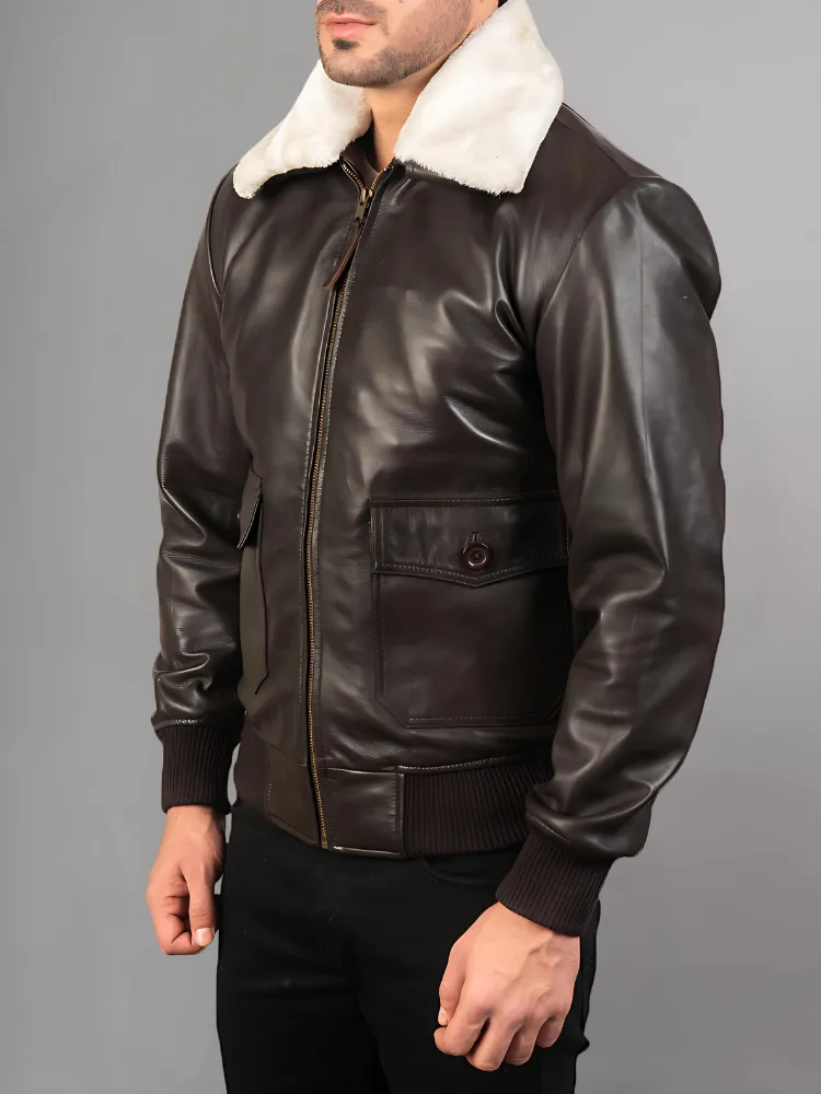 PHARRELL WILLIAMS BOMBER LEATHER JACKET