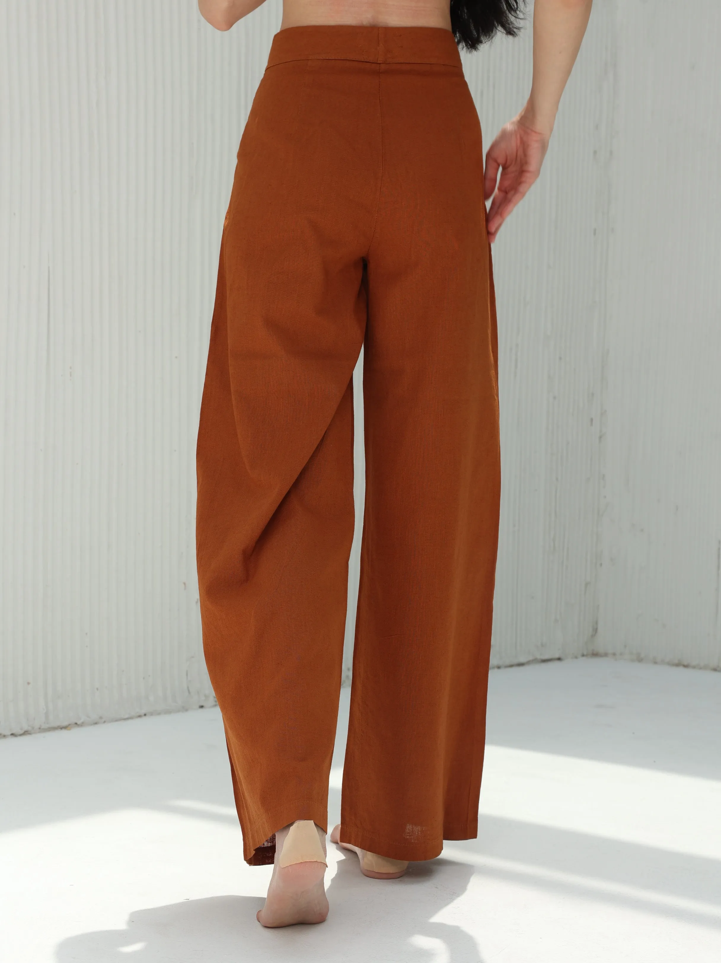 Piera Classic Pure Linen Full Length Pants