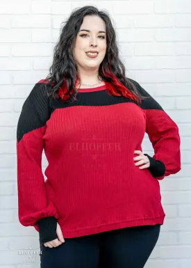 PREORDER - Interstellar Crew Oversize Sweater - Generational Red