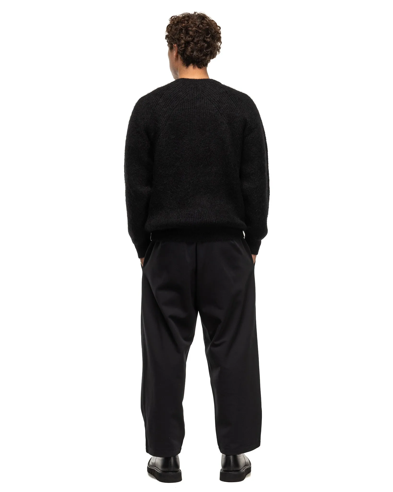 Pure Mohair Signature Crew Neck Black