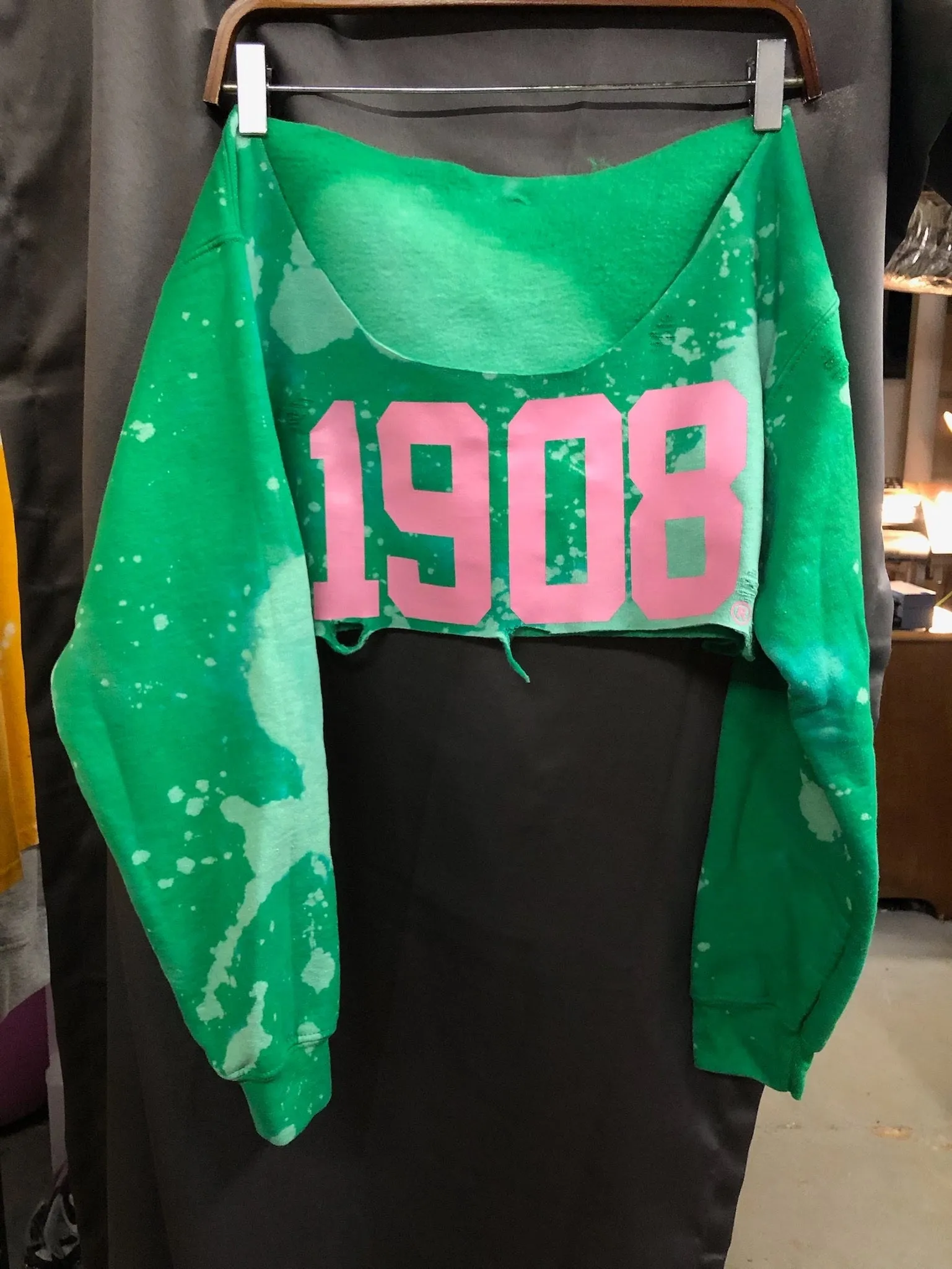 "Ivylicious" Green 1908 Hand Dyed Sweatshirt