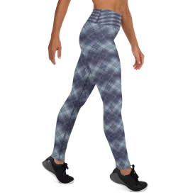 Recursia Argyle Rewired I Yoga Leggings In Blue