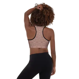 Recursia Bohemian Dream Padded Sports Bra In Pink