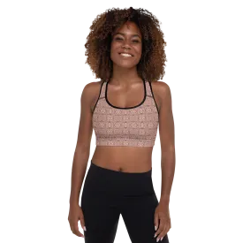 Recursia Indranet Padded Sports Bra In Pink