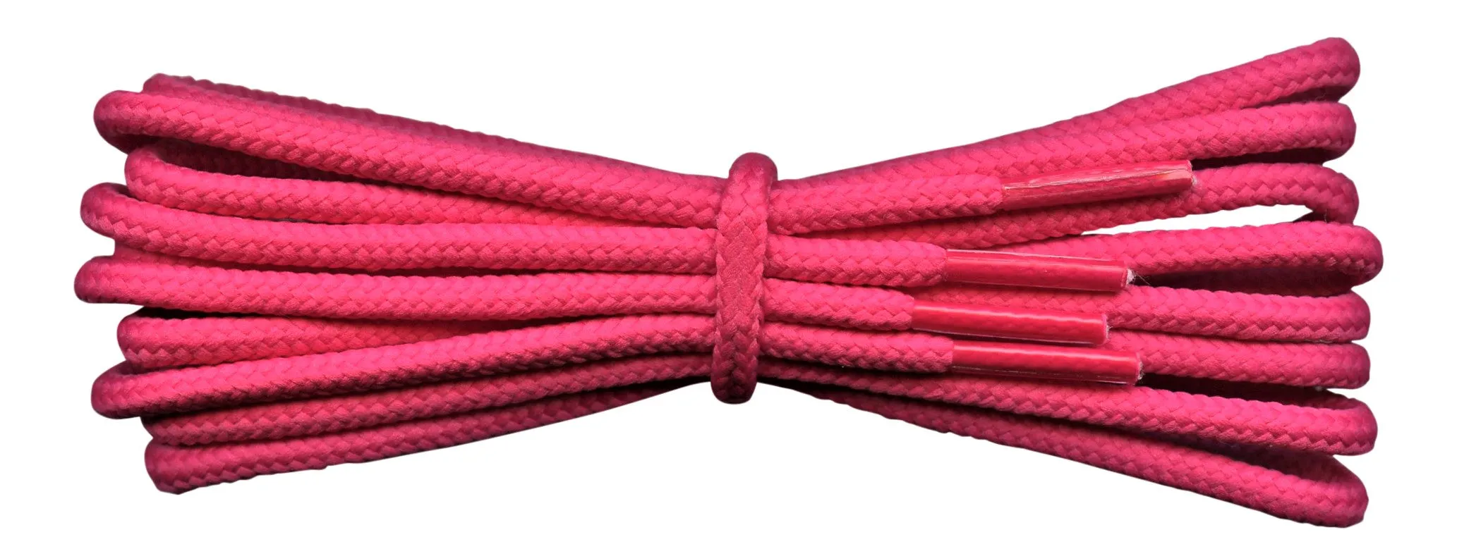 Round 4 mm Cerise boot laces for walking and casual boots Dr Martens