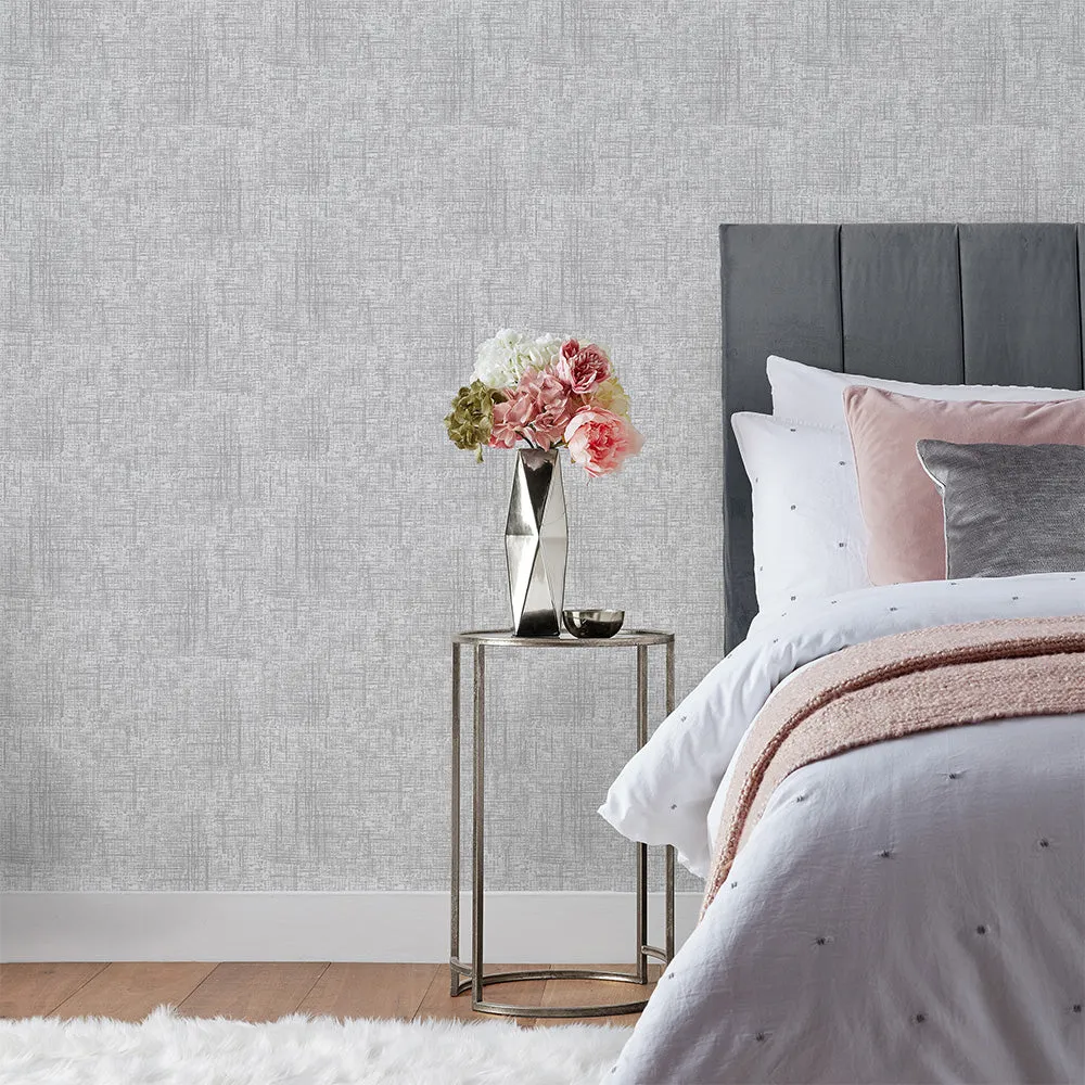 Serafina Vinyl Wallpaper Sample Silver