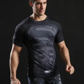 SUPERMAN Compression Shirt for Men (Short Sleeve)