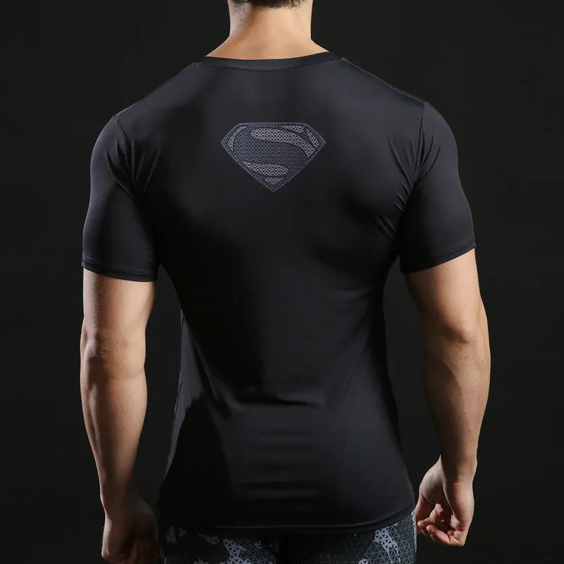 SUPERMAN Compression Shirt for Men (Short Sleeve)