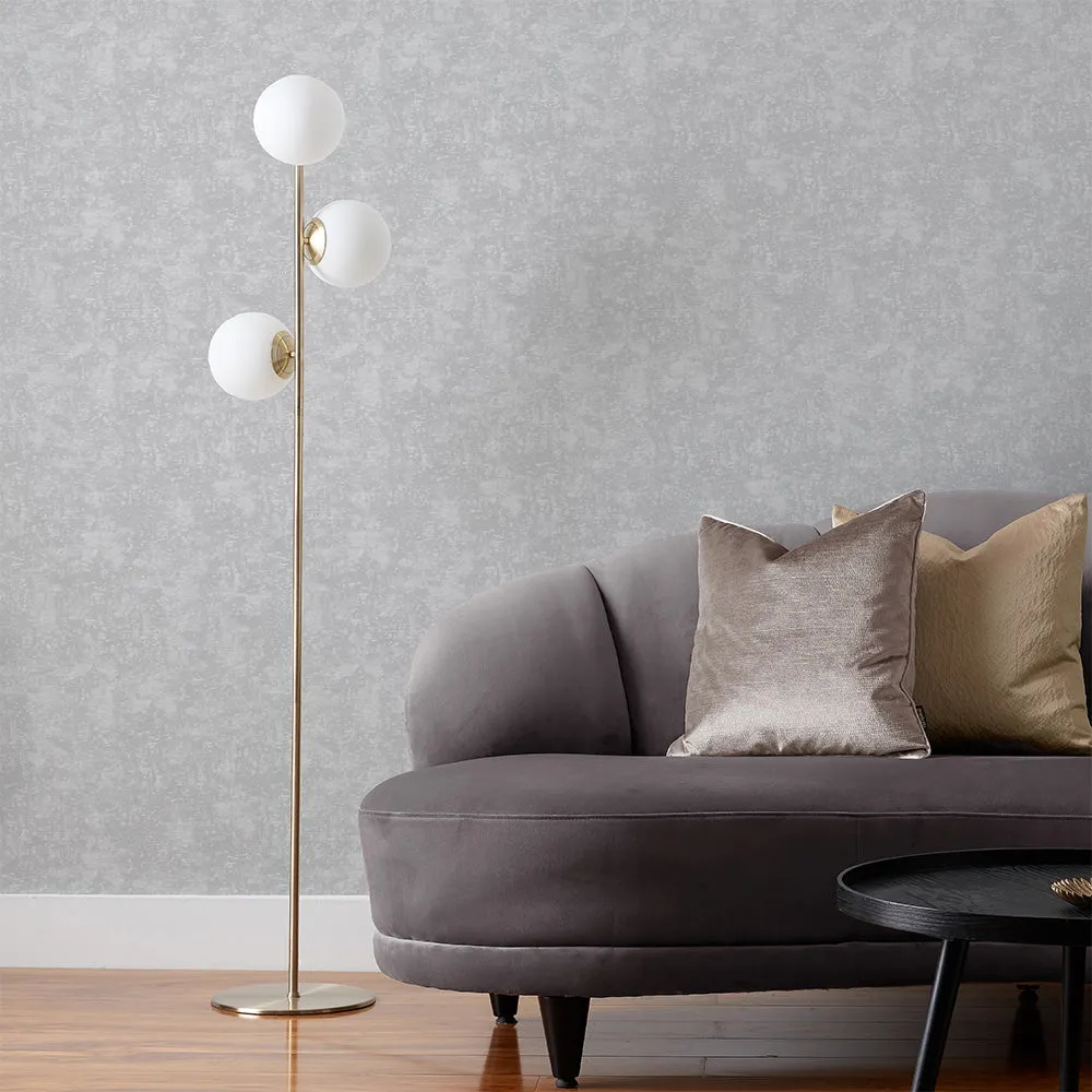 Symphony Vinyl Wallpaper Sample Silver