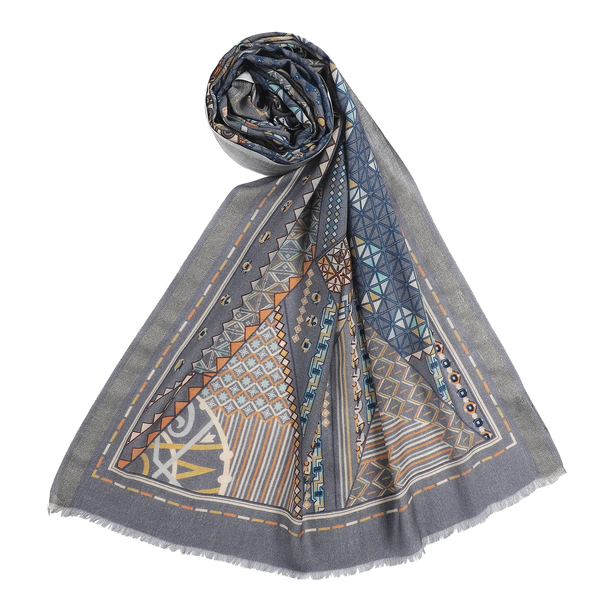 Tara's Chic Metallic Printed Stole