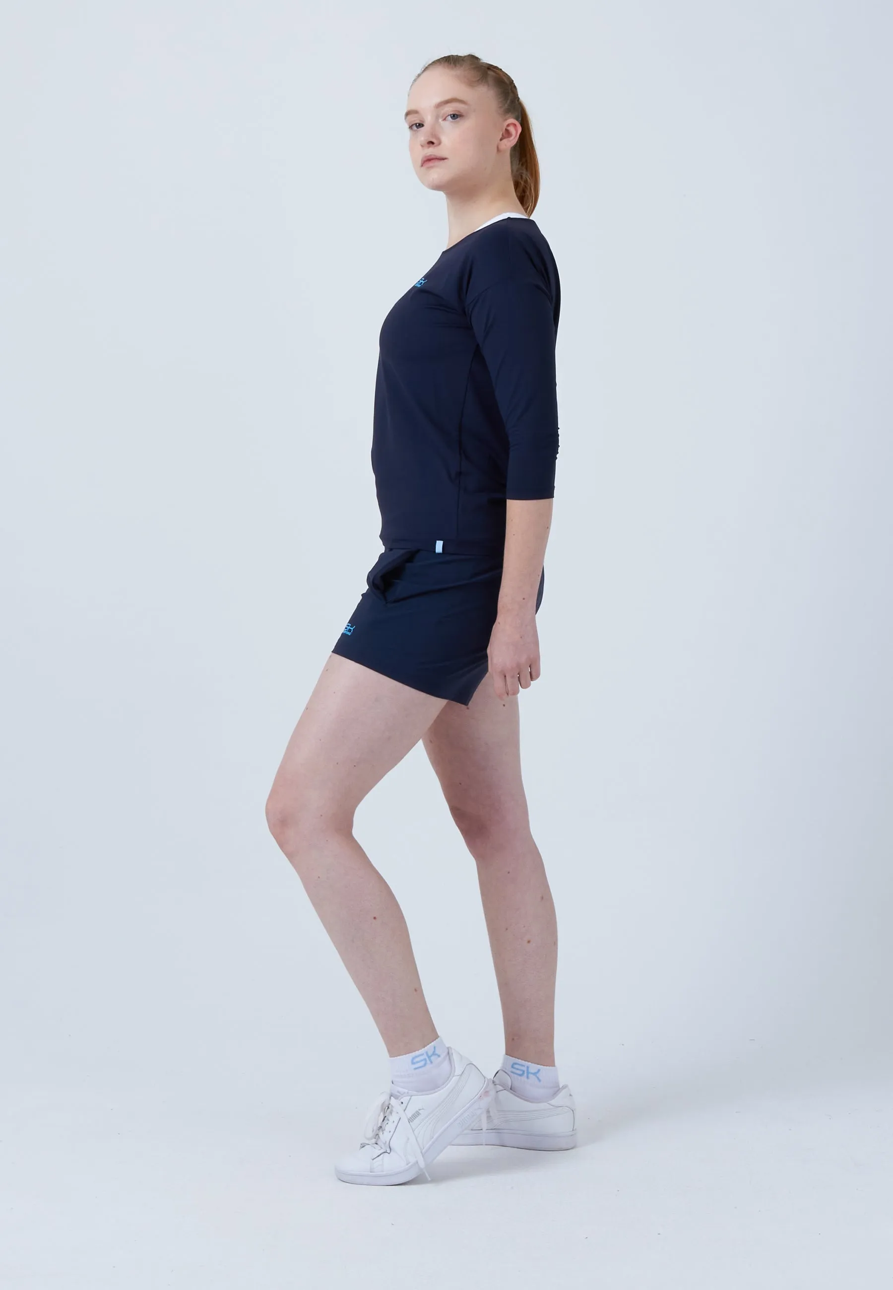 Tennis 3/4 Loose Fit Shirt, navy blue