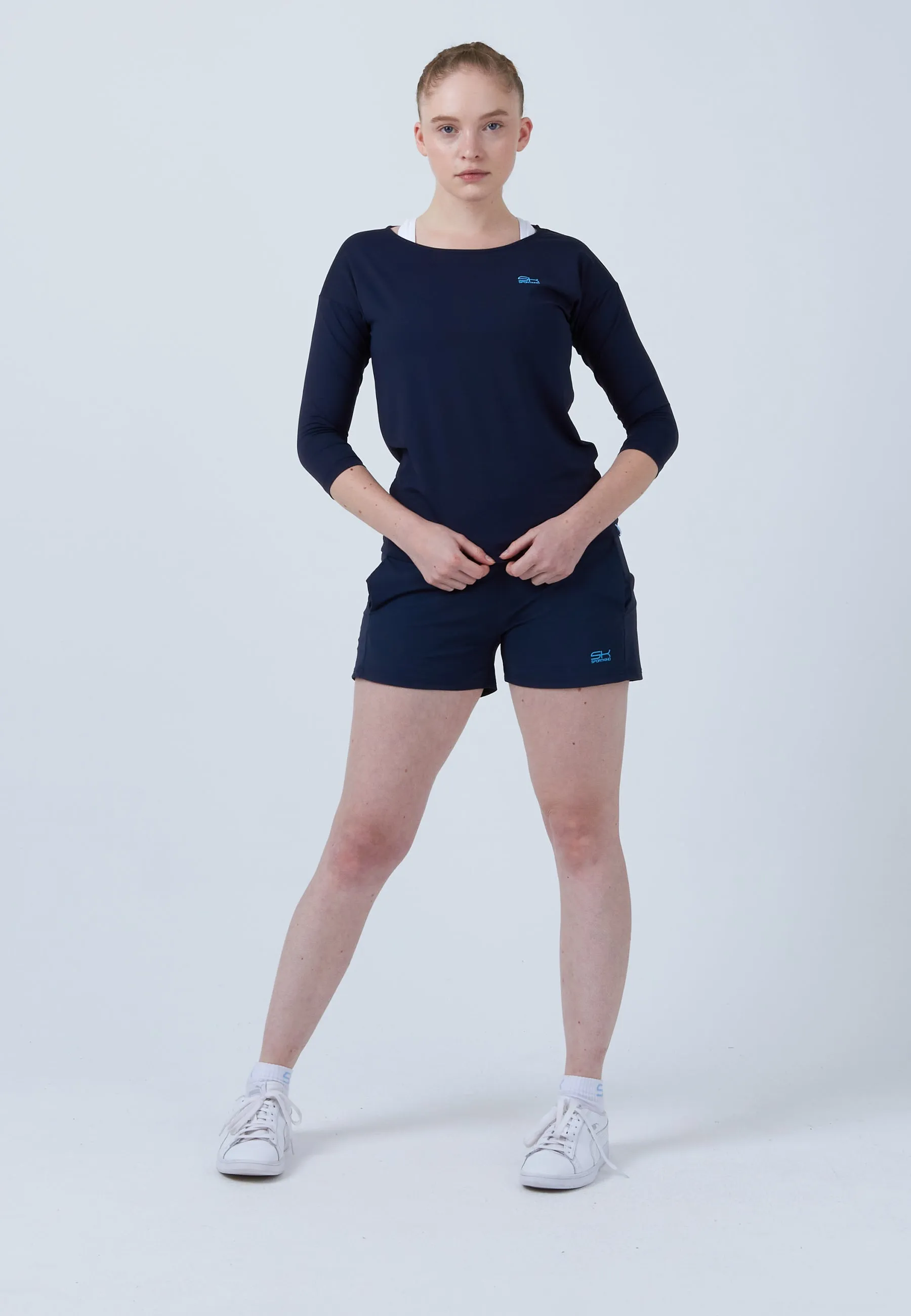 Tennis 3/4 Loose Fit Shirt, navy blue