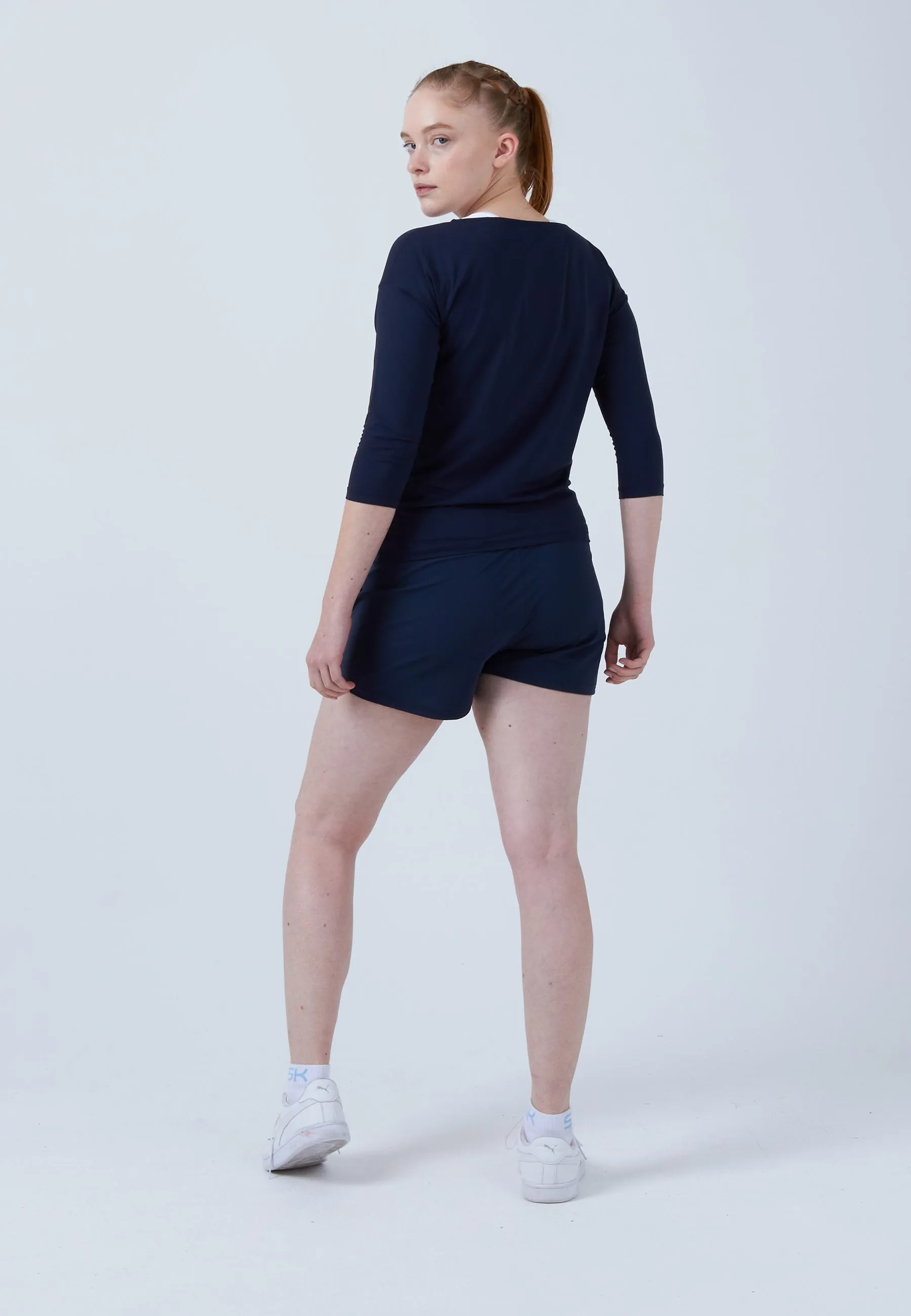 Tennis 3/4 Loose Fit Shirt, navy blue