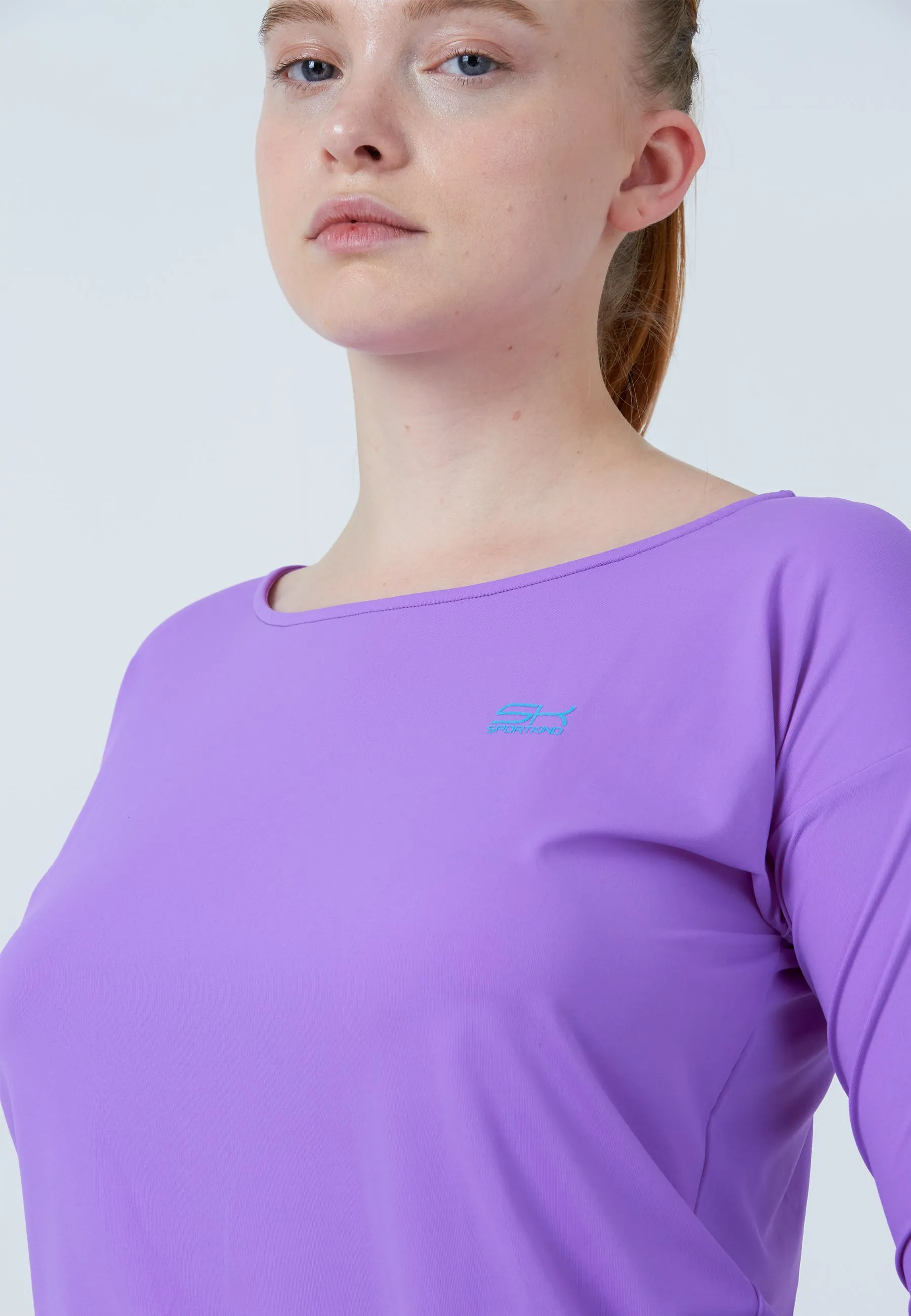 Tennis 3/4 Loose Fit Shirt, purple