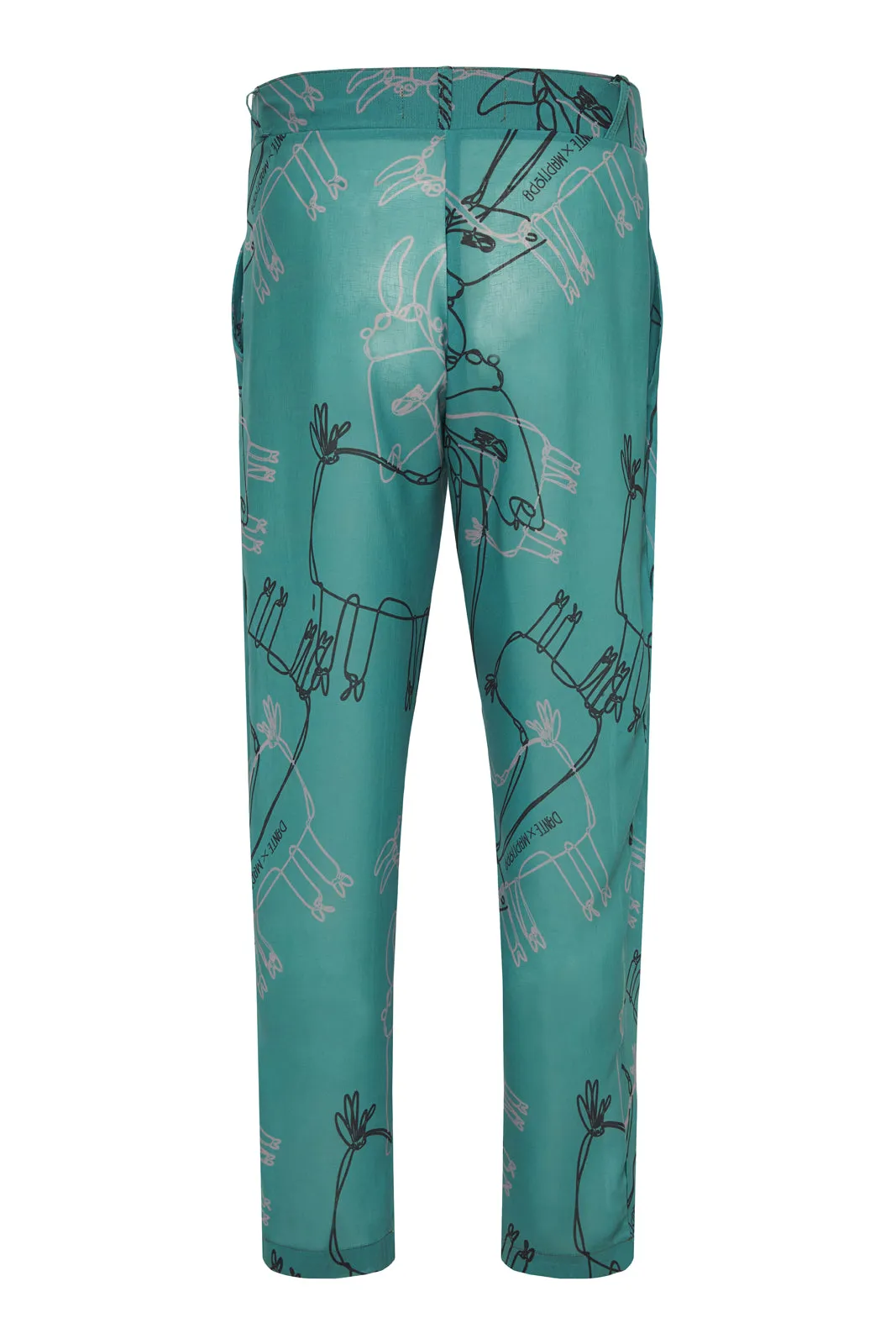 THE LINEART LOGO PANTS GREEN