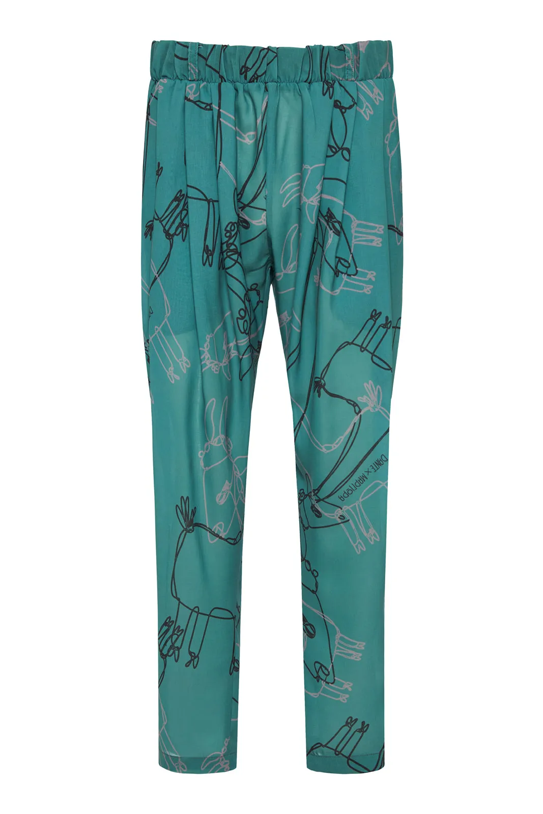 THE LINEART LOGO PANTS GREEN