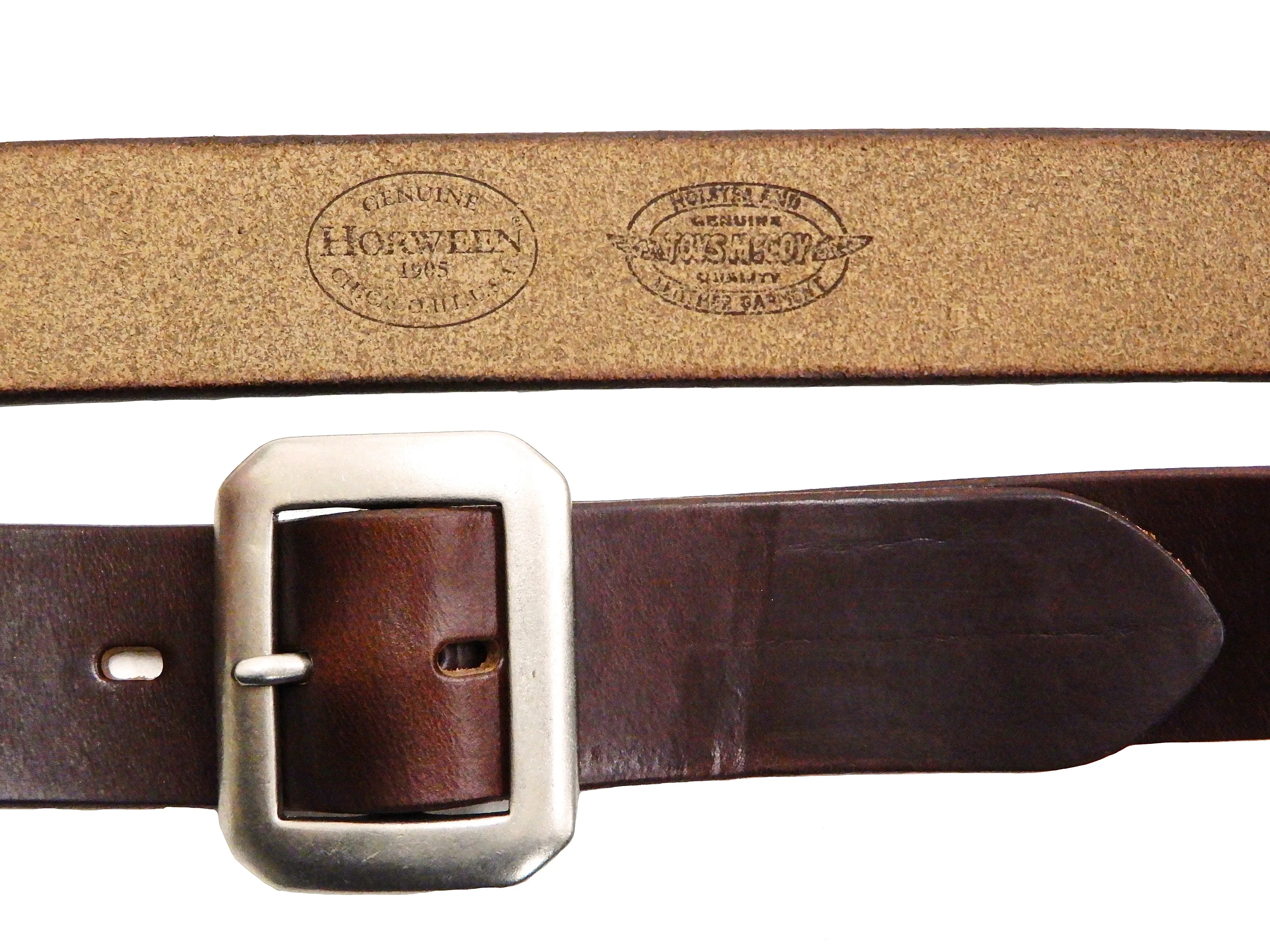 TOYS McCOY Leather Belt Men's Ccasual Chromexcel Steerhide Garrison Belt TMA2406 060 Brown