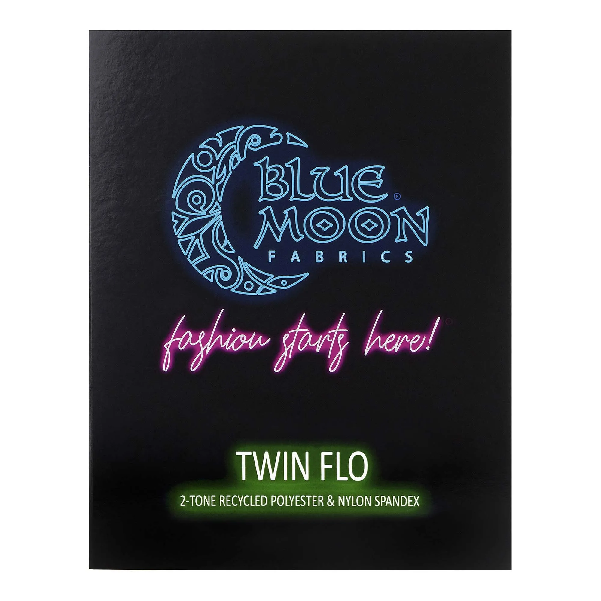 Twin Flo 2-tone Recycled Polyester & Nylon Spandex Color Card | Blue Moon Fabrics