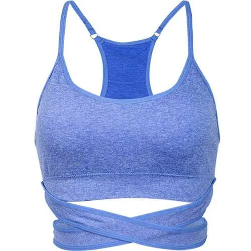 Woman Seamless Sport Vest Quick Drying Wireless Cross Shakeproof Sport Yoga Bras