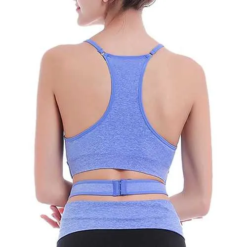 Woman Seamless Sport Vest Quick Drying Wireless Cross Shakeproof Sport Yoga Bras