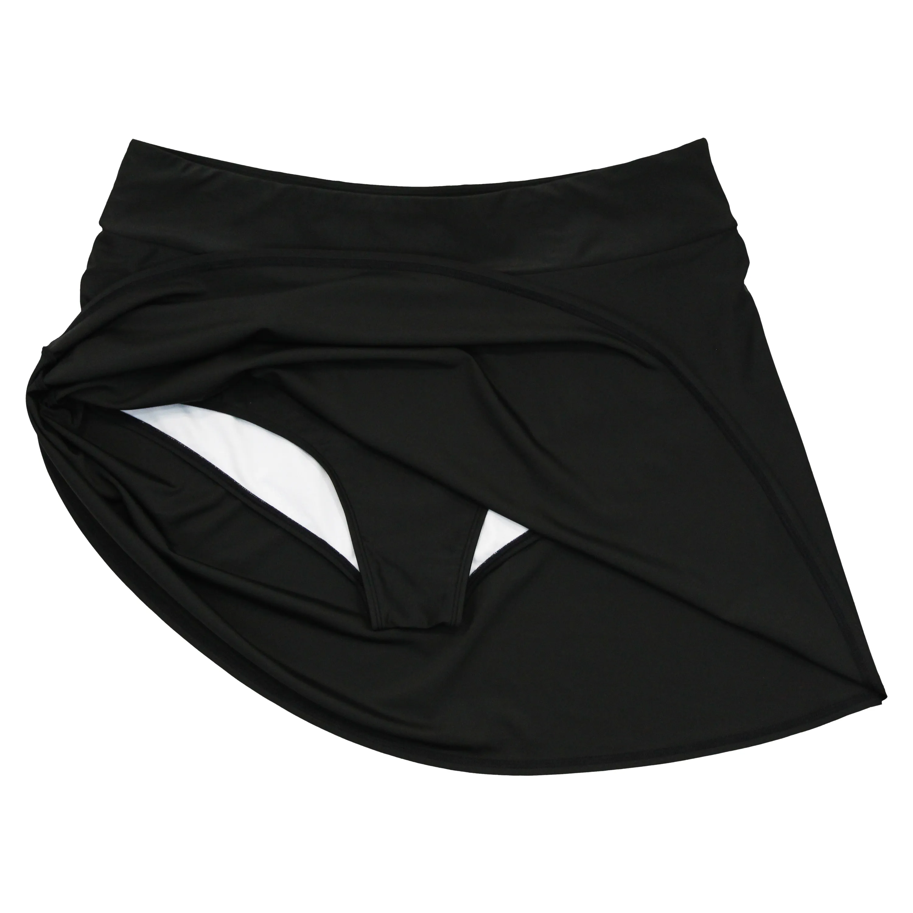 Women's A-Line Swim Skirt Swim Bottom | "Black"