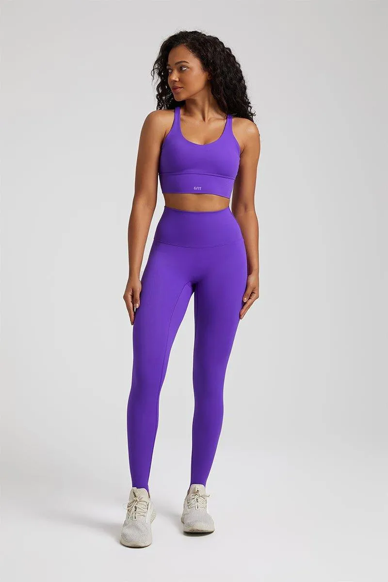 Women's GFIT 2.0 Yoga Set - U-neck Sports Bra & High-Waist Leggings