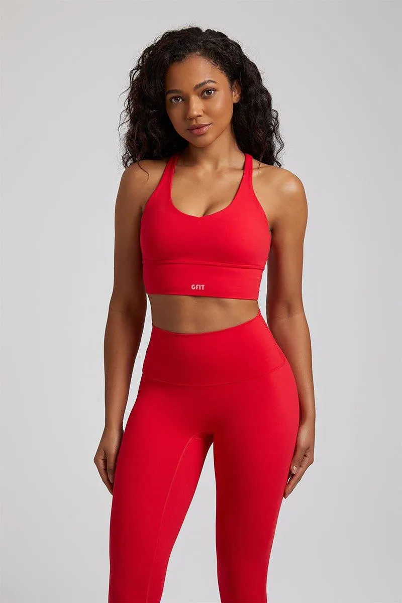 Women's GFIT 2.0 Yoga Set - U-neck Sports Bra & High-Waist Leggings