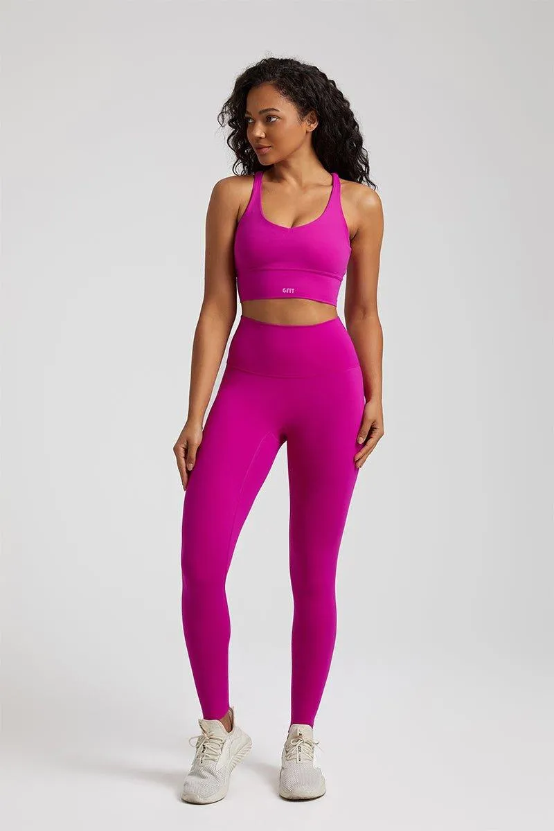 Women's GFIT 2.0 Yoga Set - U-neck Sports Bra & High-Waist Leggings