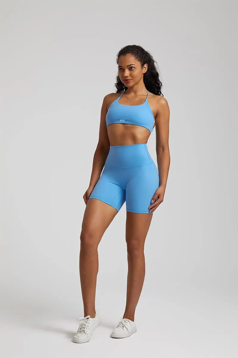 Women's High-Waist Shorts & Four-Strap Vest Set - GFIT 2.0 Activewear