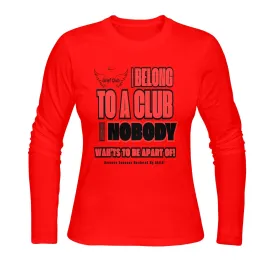 Women's Long Sleeve Homicide Awareness Shirt - Grief Club Front and Back Print