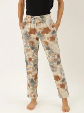 Women's Printed Cotton Peach Lounge Pants | LDLW-2318-1 |