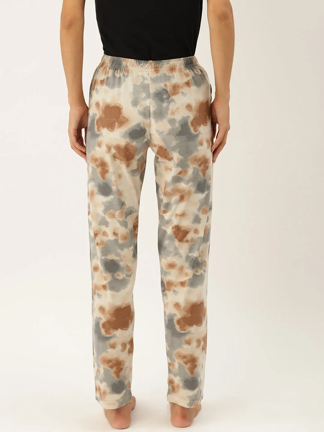 Women's Printed Cotton Peach Lounge Pants | LDLW-2318-1 |